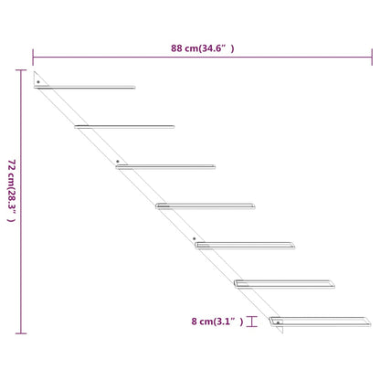 Nástěnné Stojany Na Víno Na 7 Lahví 2 Ks Zlaté Kov