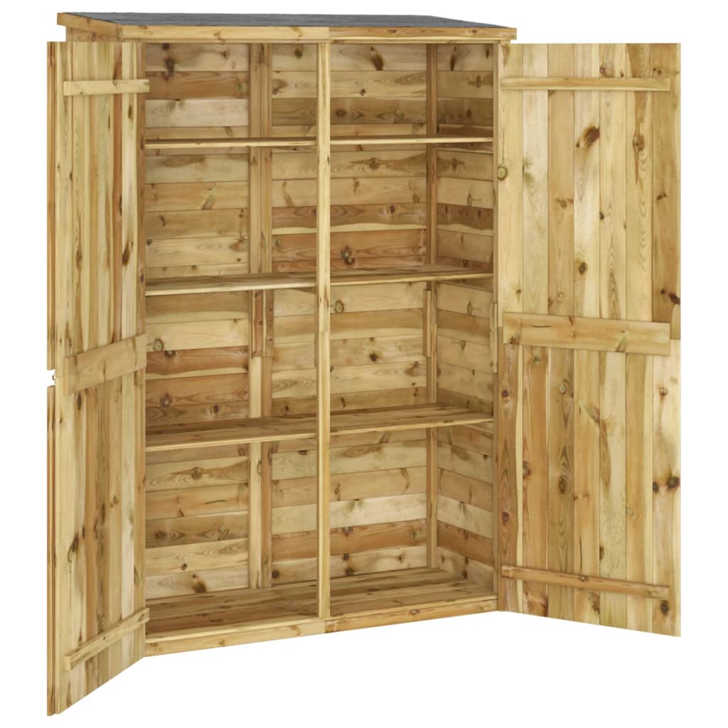 Zahradní Kůlna Na Nářadí 123X45X171 Cm Impregnovaná Borovice