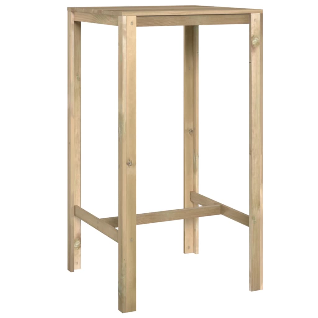 Barový Stůl 60 X 60 X 110 Cm Impregnovaná Borovice