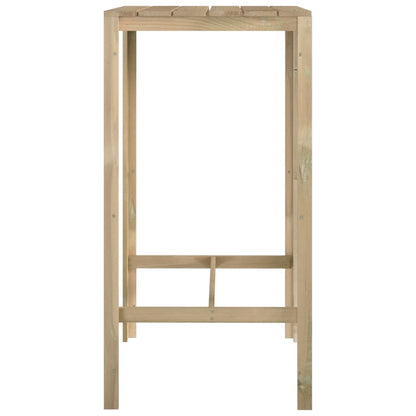 Barový Stůl 60 X 60 X 110 Cm Impregnovaná Borovice