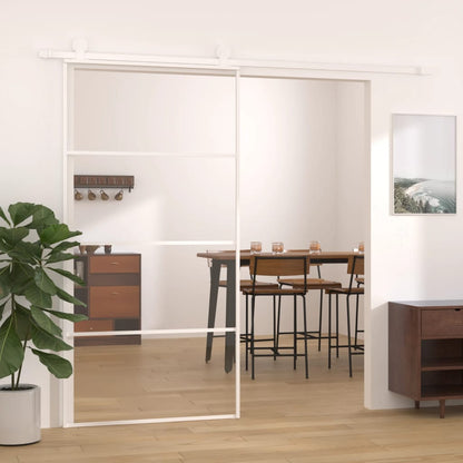 Posuvné Dveře Esg Sklo A Hliník 102,5 X 205 Cm Bílé Bílá