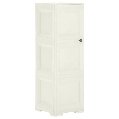 Plastová Skříňka 40 X 43 X 85,5 Cm Design Dřeva Vanilková