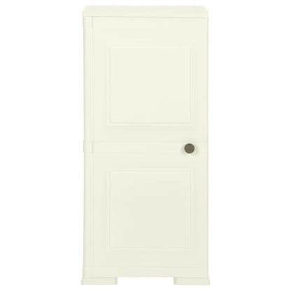 Plastová Skříňka 40 X 43 X 85,5 Cm Design Dřeva Vanilková