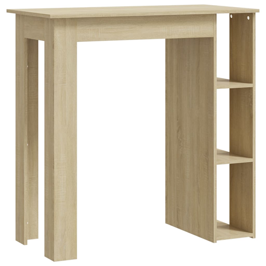 Barový Stůl S Regálem 102 X 50 X 103,5 Cm Kompozit