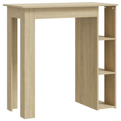 Barový Stůl S Regálem 102 X 50 X 103,5 Cm Kompozit