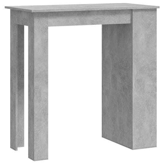 Barový Stůl S Úložným Regálem Betonově Šedý 102 X 50 X 103,5 Cm