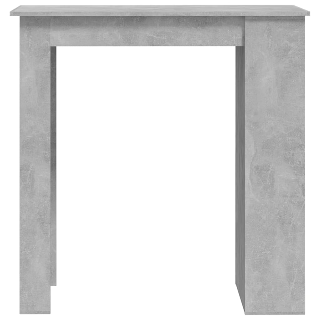 Barový Stůl S Úložným Regálem Betonově Šedý 102 X 50 X 103,5 Cm