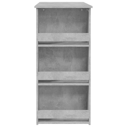 Barový Stůl S Úložným Regálem Betonově Šedý 102 X 50 X 103,5 Cm