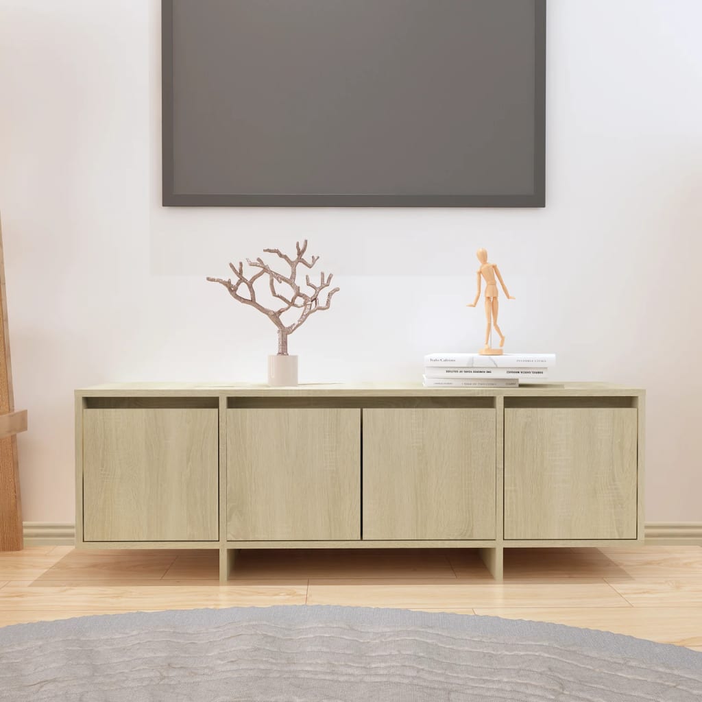 Tv Skříňka Šedá Sonoma 120 X 30 X 40,5 Cm Dřevotříska