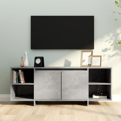 Tv Stolek Šedý Sonoma 130 X 35 X 50 Cm Dřevotříska