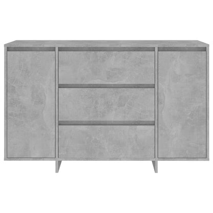 Příborník Se 3 Zásuvkami Betonově Šedý 120X41X75 Cm Kompozit