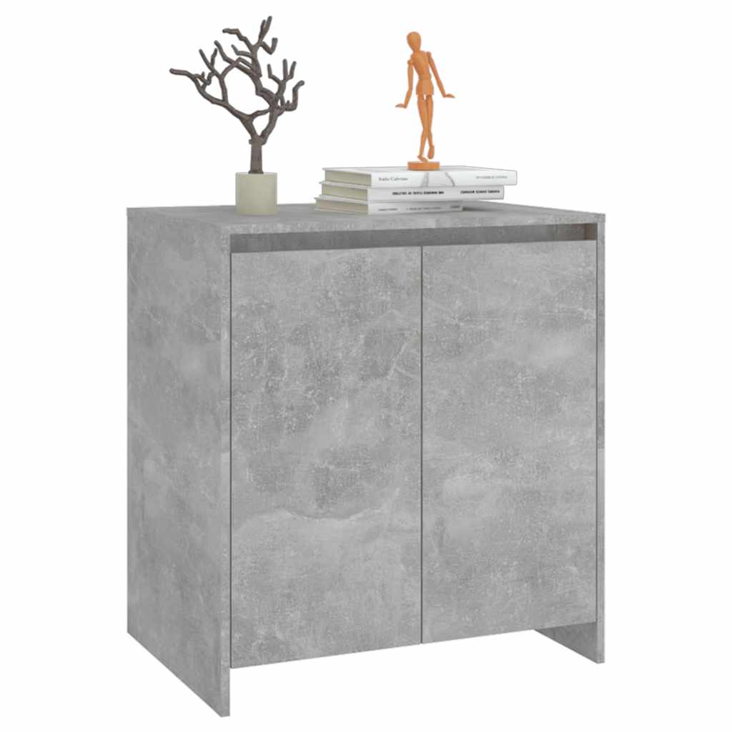 Příborník Betonově Šedý 70X41X75 Cm Kompozitní Dřevo