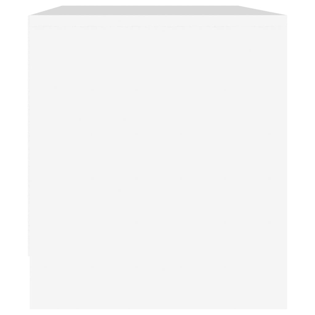 Tv Skříňka Bílá 90 X 35 X 40 Cm Dřevotříska