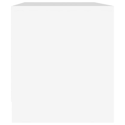 Tv Skříňka Bílá 90 X 35 X 40 Cm Dřevotříska