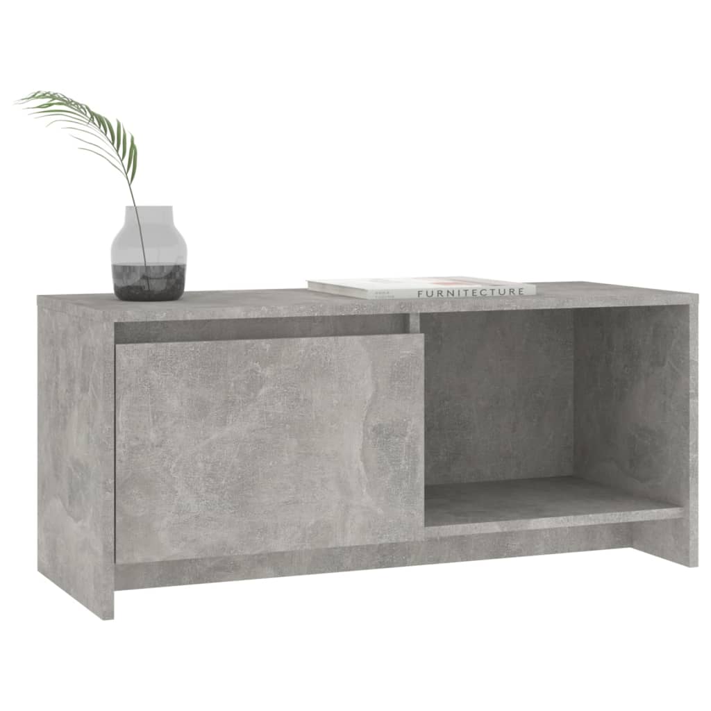Tv Skříňka Betonově Šedá 90 X 35 X 40 Cm Kompozitní Dřevo