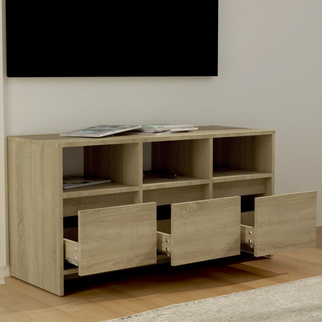 Tv Skříňka Dub Sonoma 102 X 37,5 X 52,5 Cm Kompozitní Dřevo