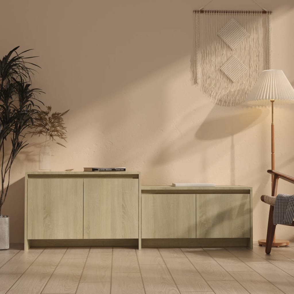 Tv Skříňka 146,5 X 35 X 50 Cm Kompozitní Dřevo