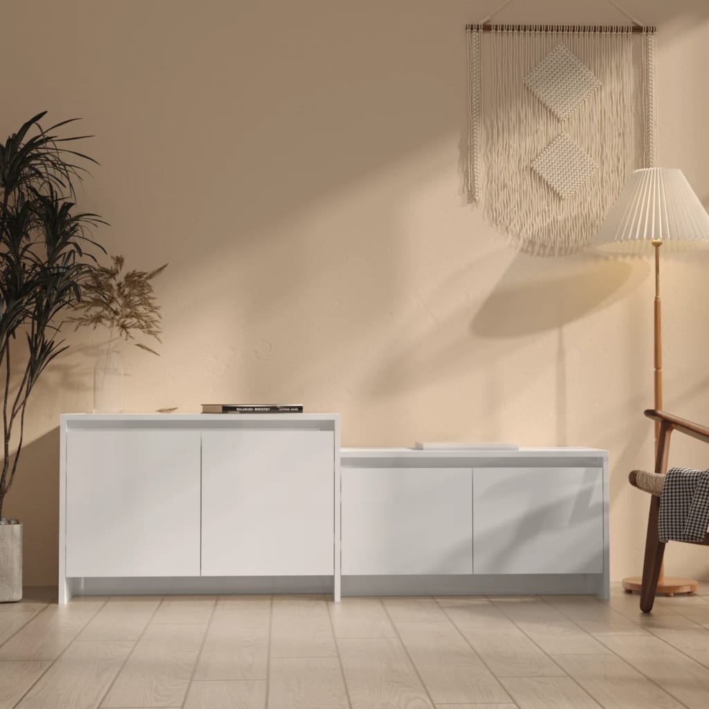 Tv Skříňka 146,5 X 35 X 50 Cm Kompozitní Dřevo