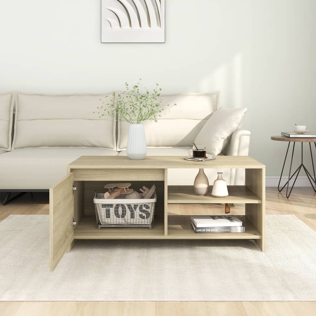 Konferenční Stolek Dub Sonoma 102 X 50 X 45 Cm Kompozitní Dřevo