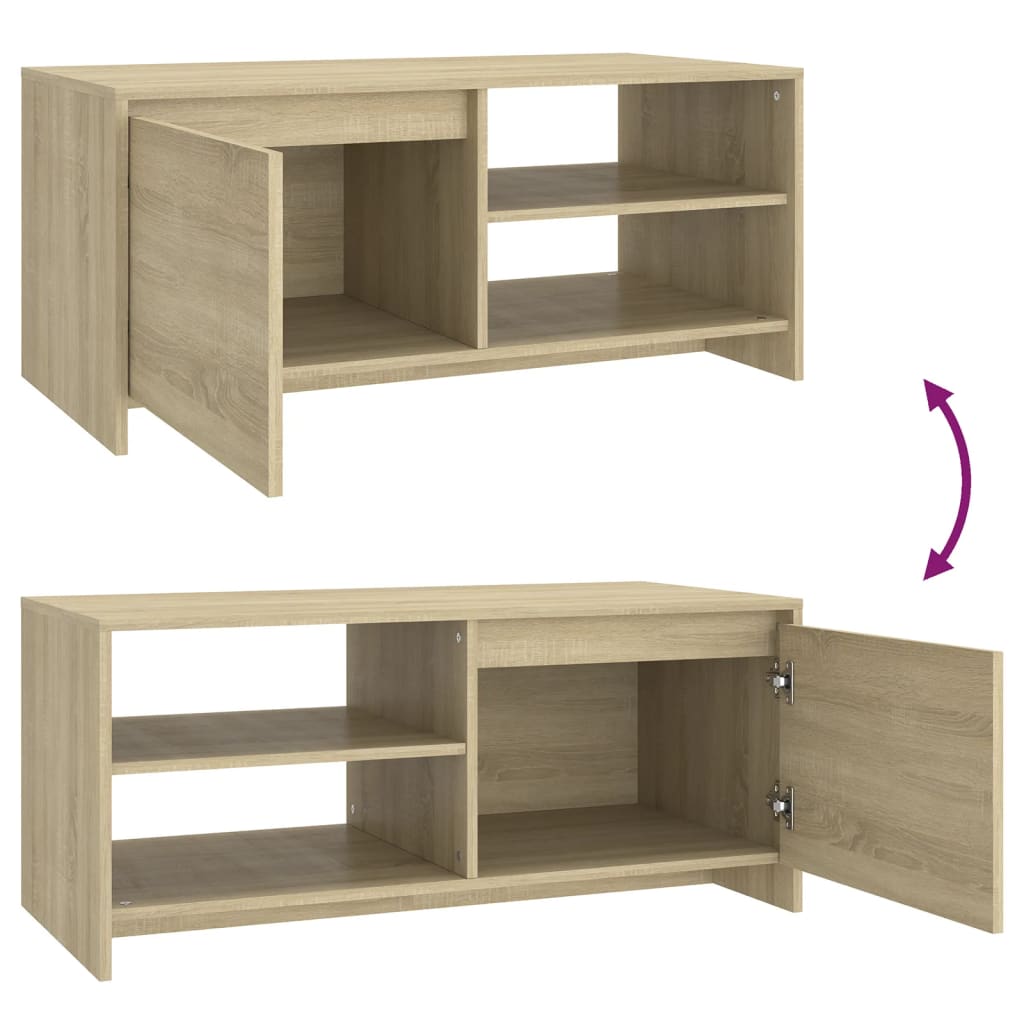 Konferenční Stolek Dub Sonoma 102 X 50 X 45 Cm Kompozitní Dřevo