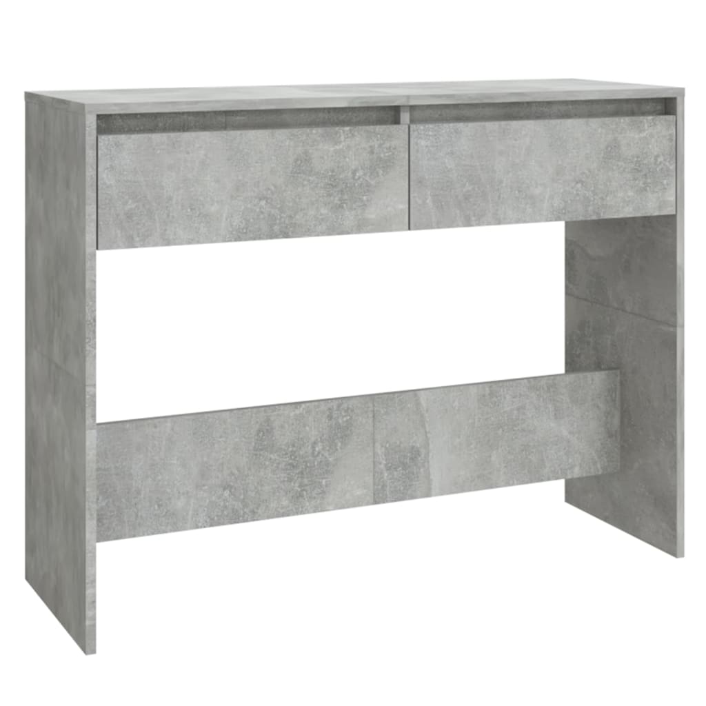 Konzolový Stolek Betonově Šedý 100X35X76,5 Cm Kompozitní Dřevo