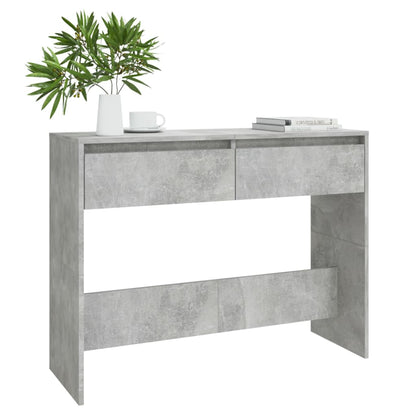 Konzolový Stolek Betonově Šedý 100X35X76,5 Cm Kompozitní Dřevo