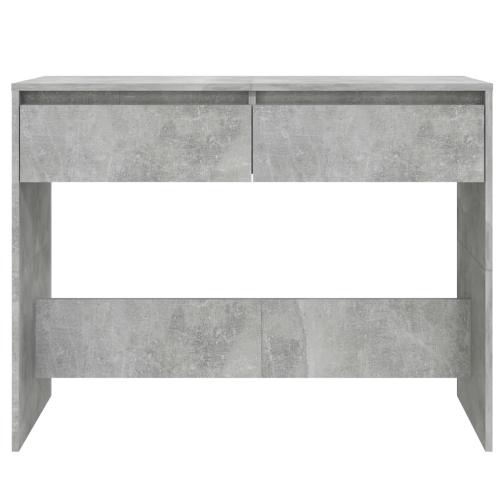 Konzolový Stolek Betonově Šedý 100X35X76,5 Cm Kompozitní Dřevo