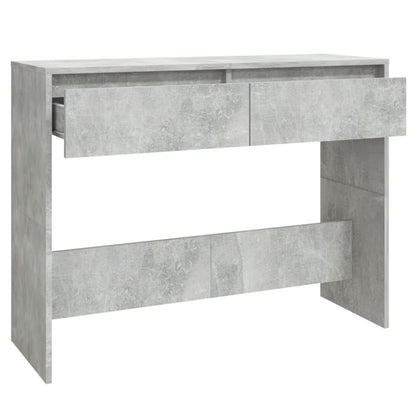 Konzolový Stolek Betonově Šedý 100X35X76,5 Cm Kompozitní Dřevo