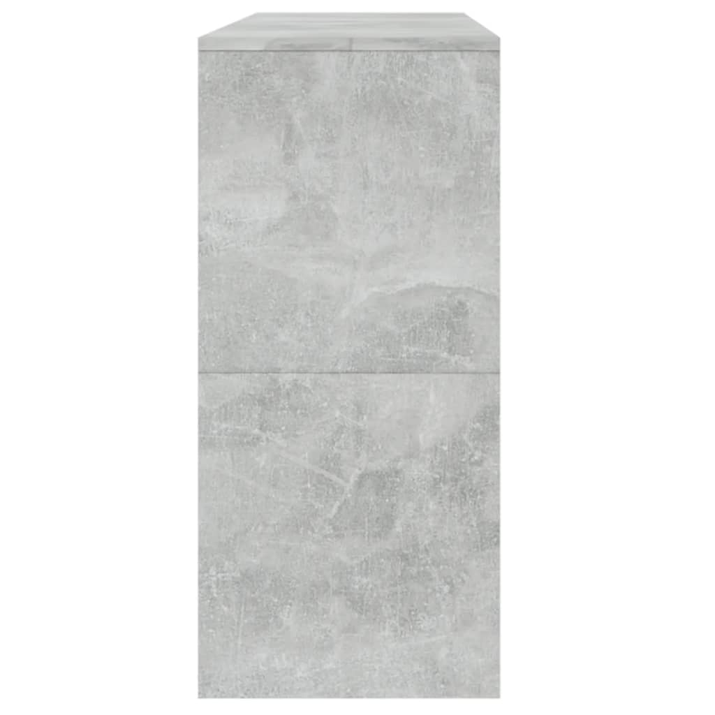Konzolový Stolek Betonově Šedý 100X35X76,5 Cm Kompozitní Dřevo
