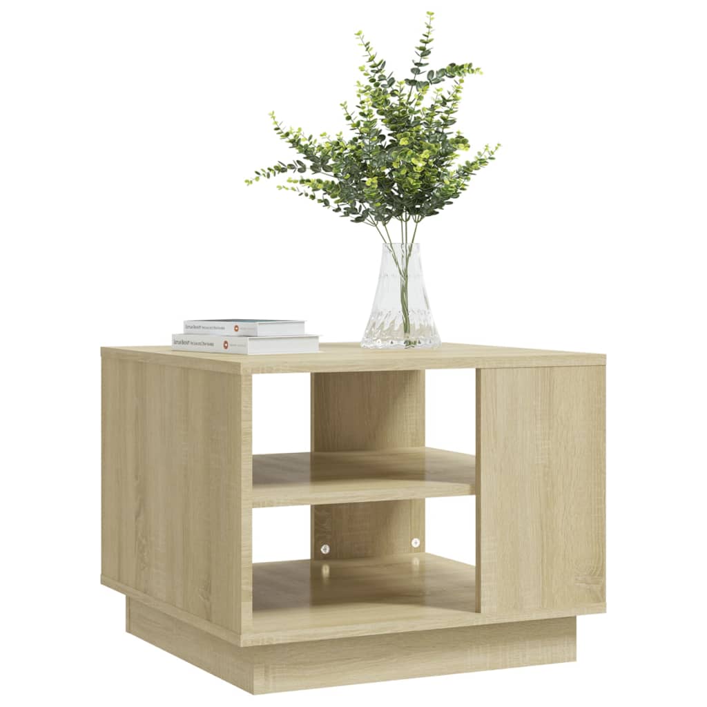 Konferenční Stolek Dub Sonoma 55 X 55 X 43 Cm Kompozitní Dřevo