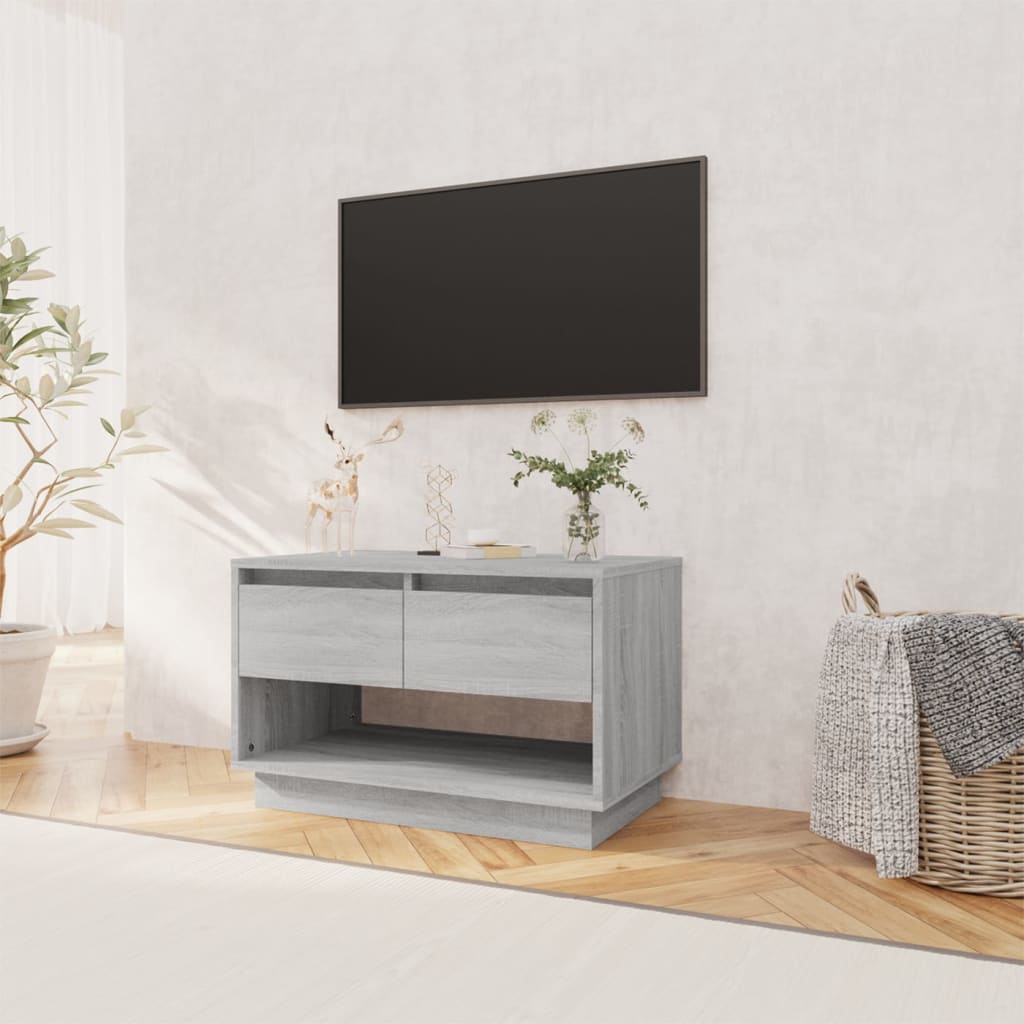 Tv Skříňka Šedá Sonoma 70 X 41 X 44 Cm Kompozitní Dřevo