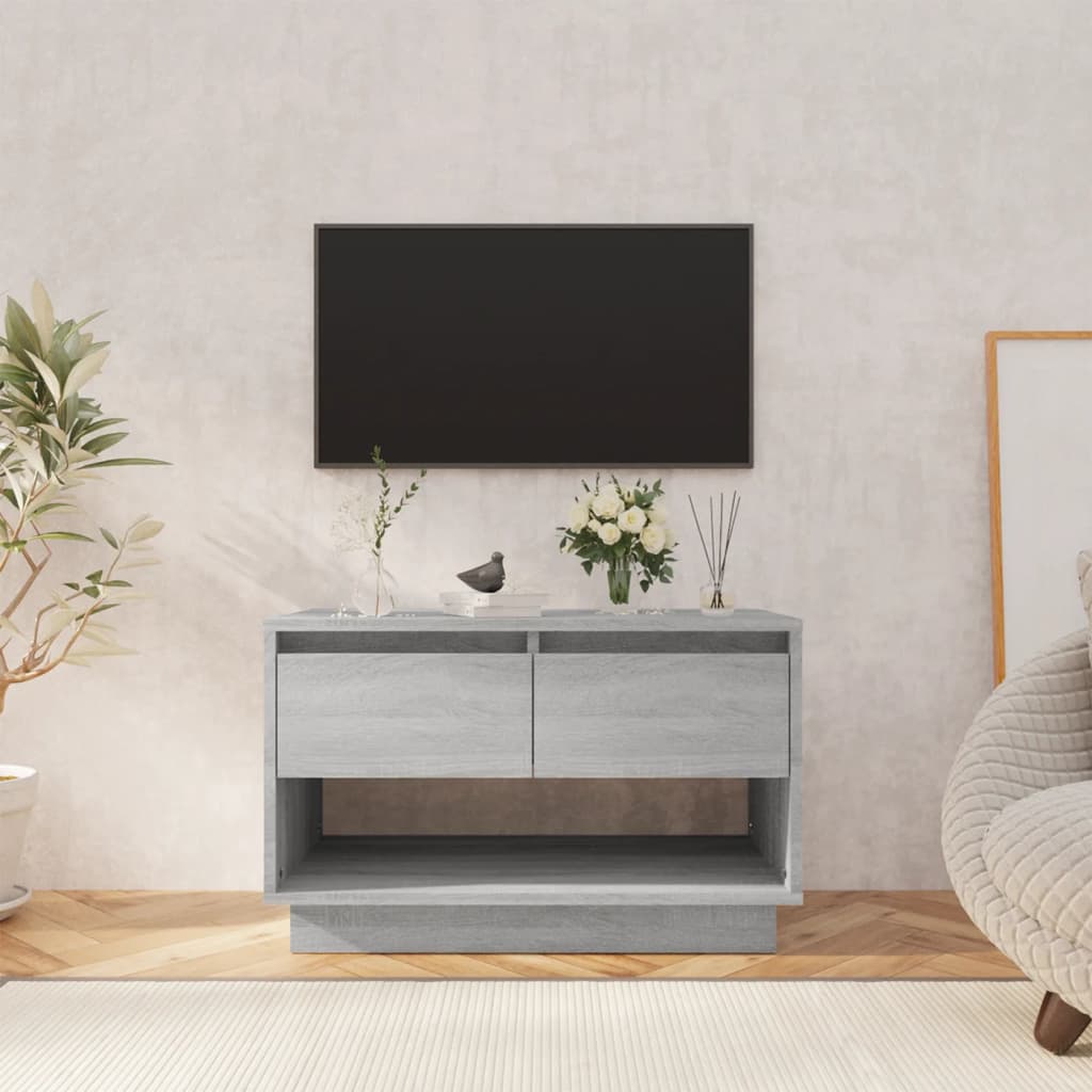 Tv Skříňka Šedá Sonoma 70 X 41 X 44 Cm Kompozitní Dřevo