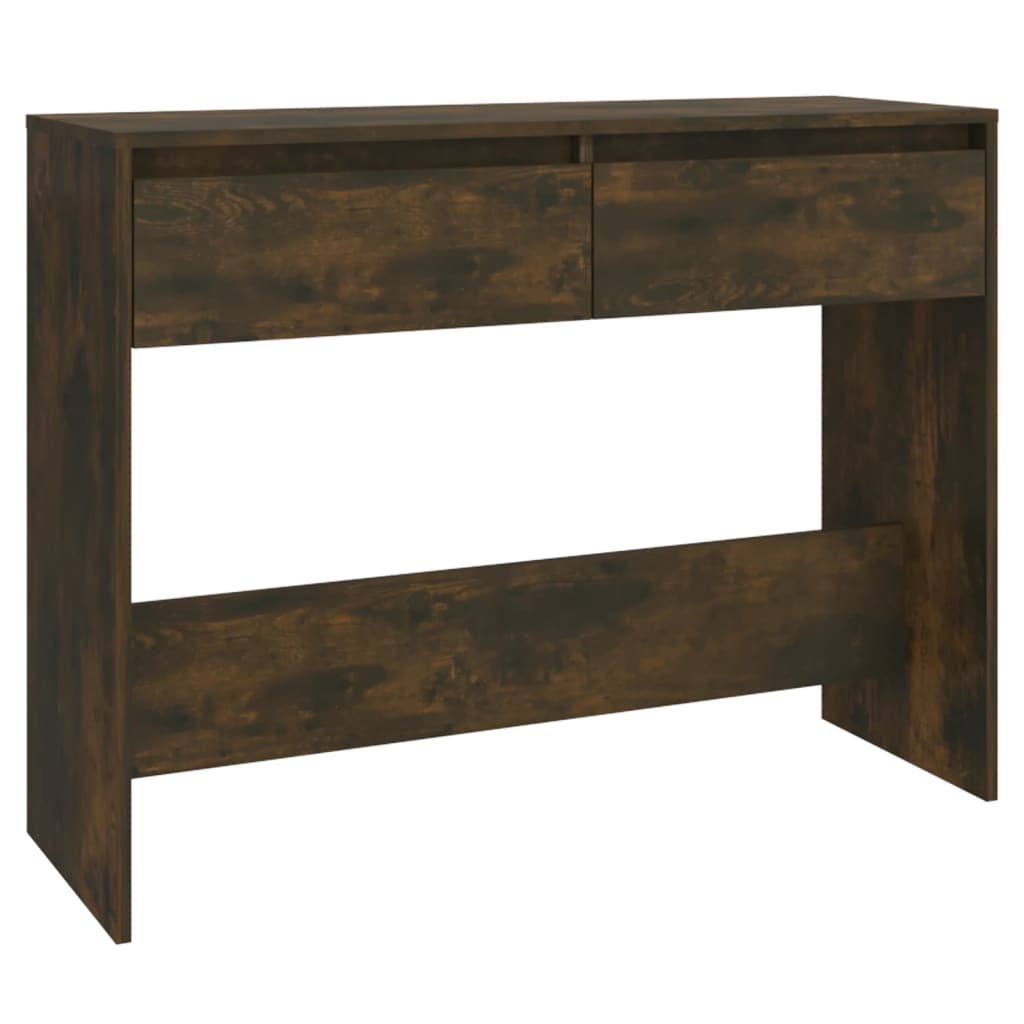 Konzolový Stolek Kouřový Dub 100X35X76,5 Cm Kompozitní Dřevo