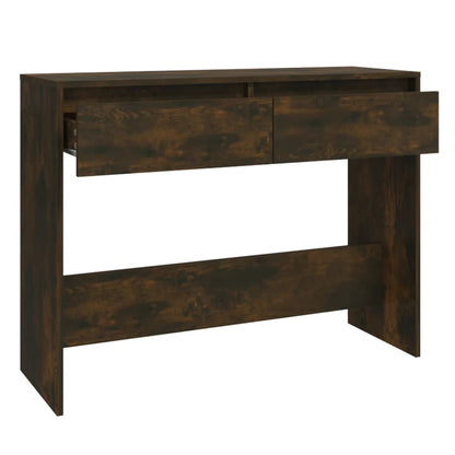 Konzolový Stolek Kouřový Dub 100X35X76,5 Cm Kompozitní Dřevo