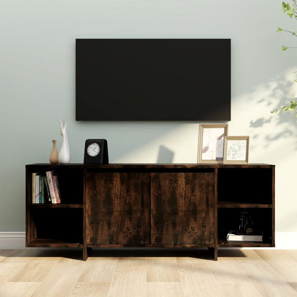 Tv Stolek Šedý Sonoma 130 X 35 X 50 Cm Dřevotříska