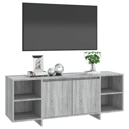 Tv Stolek Šedý Sonoma 130 X 35 X 50 Cm Dřevotříska