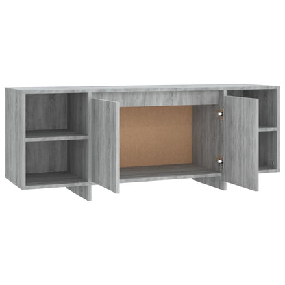 Tv Stolek Šedý Sonoma 130 X 35 X 50 Cm Dřevotříska