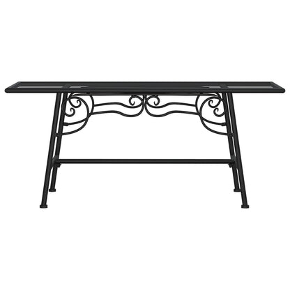 Lavice Kolem Stromu 110 Cm Černá Ocel