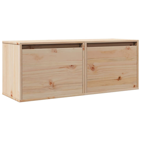 Nástěnné Skříňky 2 Ks 45 X 30 X 35 Cm Masivní Borové Dřevo