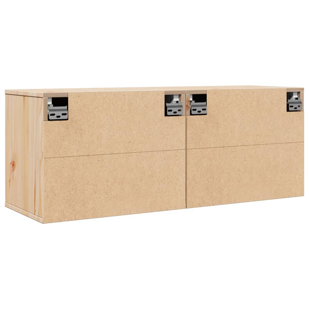 Nástěnné Skříňky 2 Ks 45 X 30 X 35 Cm Masivní Borové Dřevo