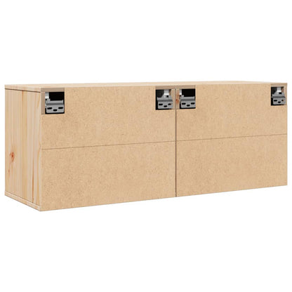 Nástěnné Skříňky 2 Ks 45 X 30 X 35 Cm Masivní Borové Dřevo
