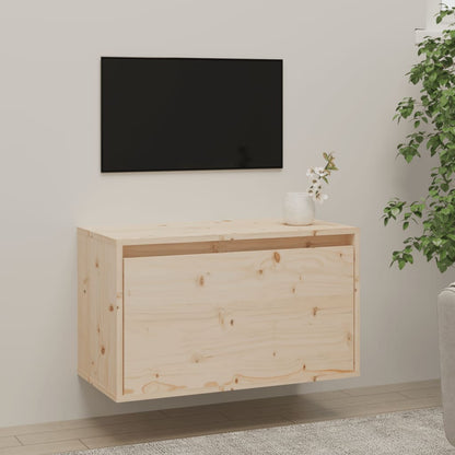 Nástěnná Skříňka 60 X 30 X 35 Cm Masivní Borové Dřevo