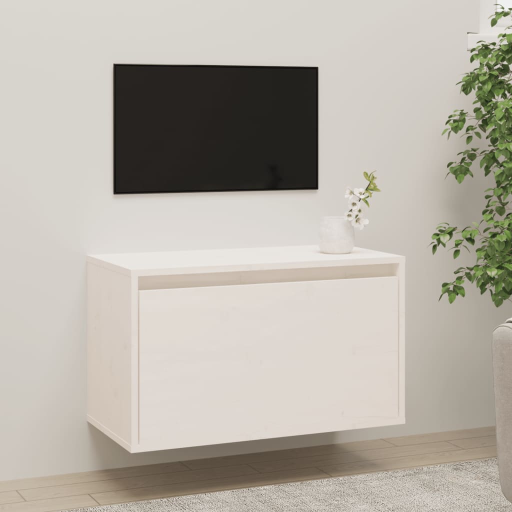 Nástěnná Skříňka 60 X 30 X 35 Cm Masivní Borové Dřevo