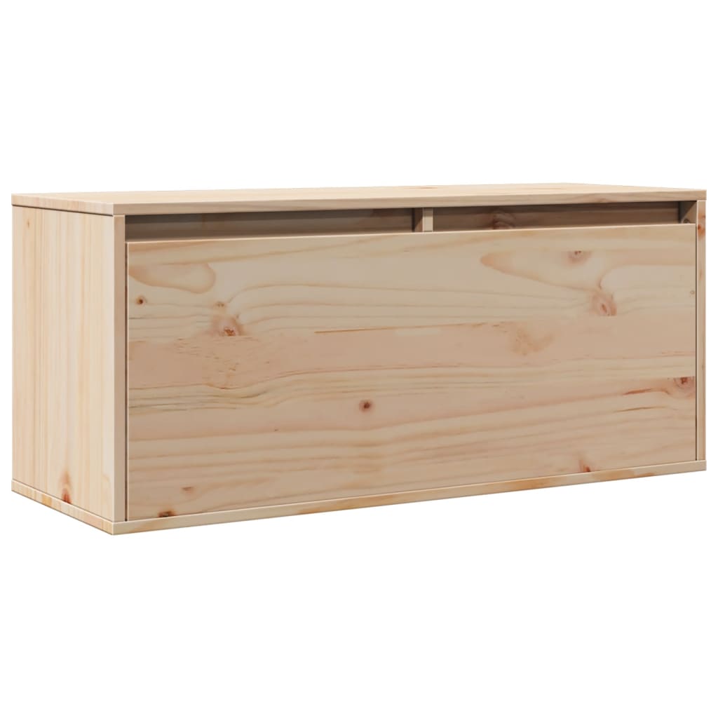 Nástěnná Skříňka 80 X 30 X 35 Cm Masivní Borové Dřevo