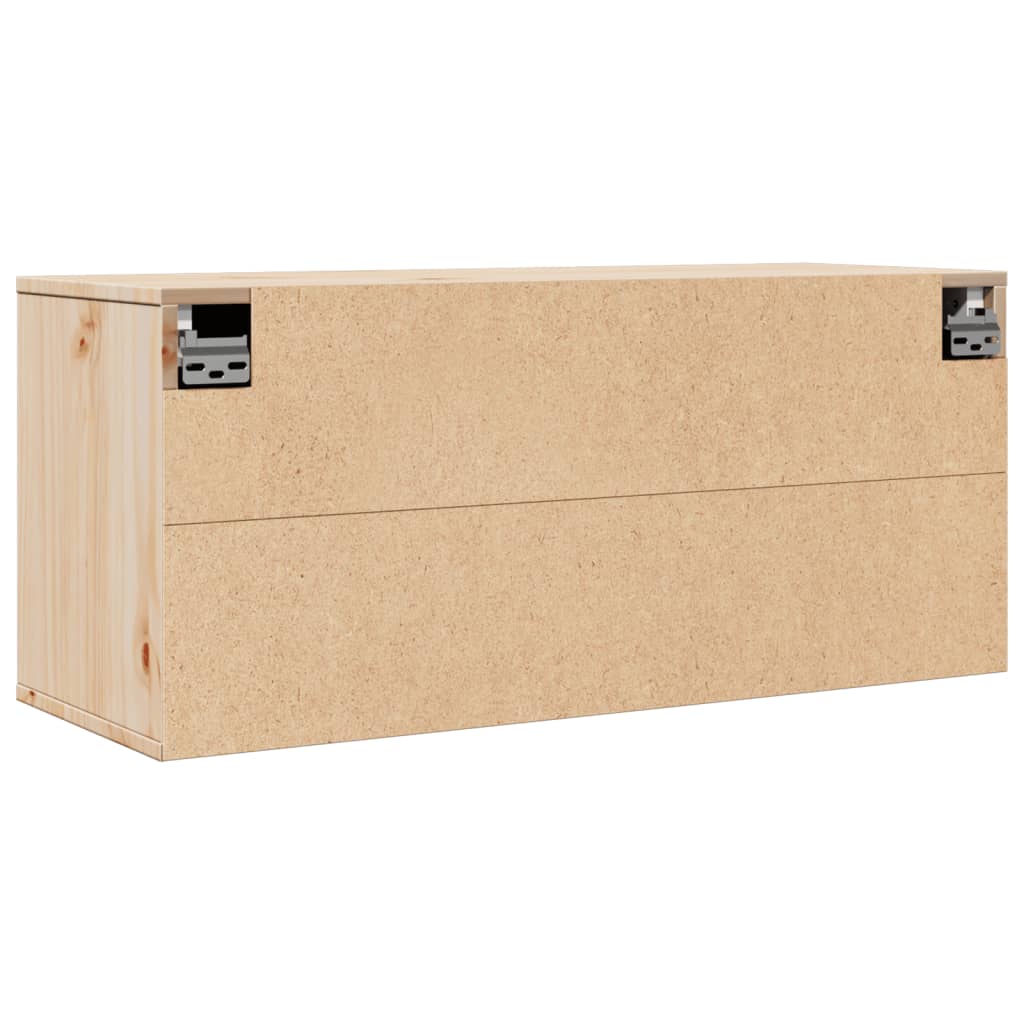 Nástěnná Skříňka 80 X 30 X 35 Cm Masivní Borové Dřevo