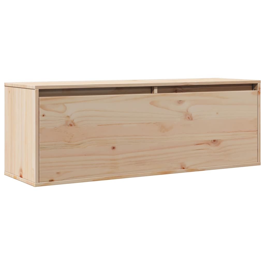 Nástěnná Skříňka 100 X 30 X 35 Cm Masivní Borové Dřevo