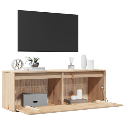 Nástěnná Skříňka 100 X 30 X 35 Cm Masivní Borové Dřevo