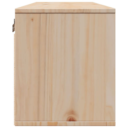 Nástěnná Skříňka 100 X 30 X 35 Cm Masivní Borové Dřevo