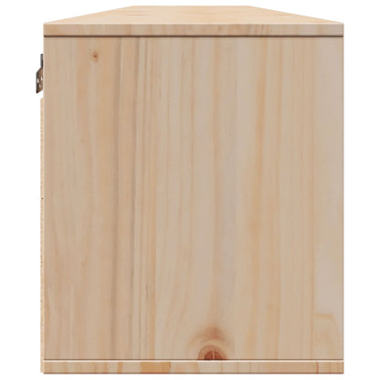 Nástěnné Skříňky 2 Ks 100 X 30 X 35 Cm Masivní Borové Dřevo