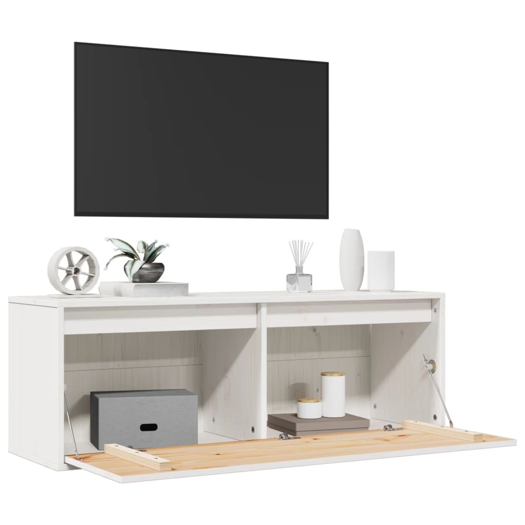 Nástěnná Skříňka 100 X 30 X 35 Cm Masivní Borové Dřevo